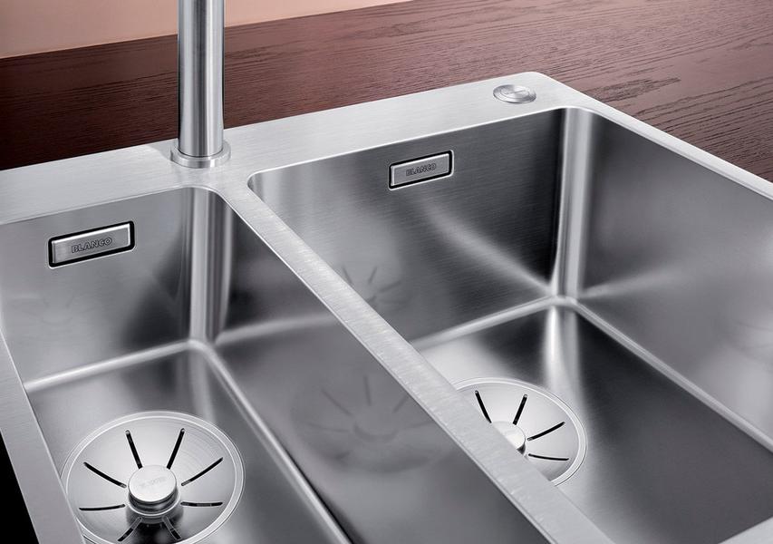 Мойка Blanco Andano 340/180-IF-A нержавеющая сталь полированная чаша справа клапан-автомат InFino 525247 фото 3