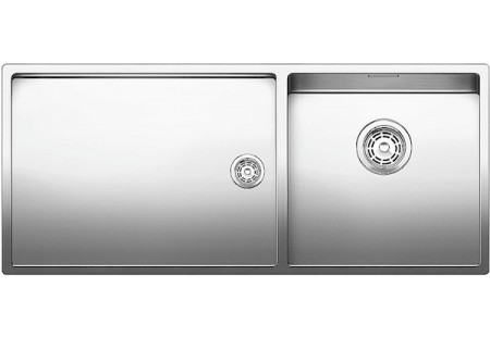 Мойка Blanco Claron 400/550-T-U чаша справа нержавеющая сталь полированная 521602 фото 1