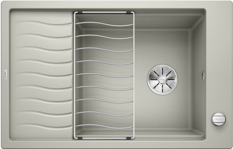 Мойка Blanco Elon XL 6S жемчужный клапан-автомат InFino 524837 фото 1