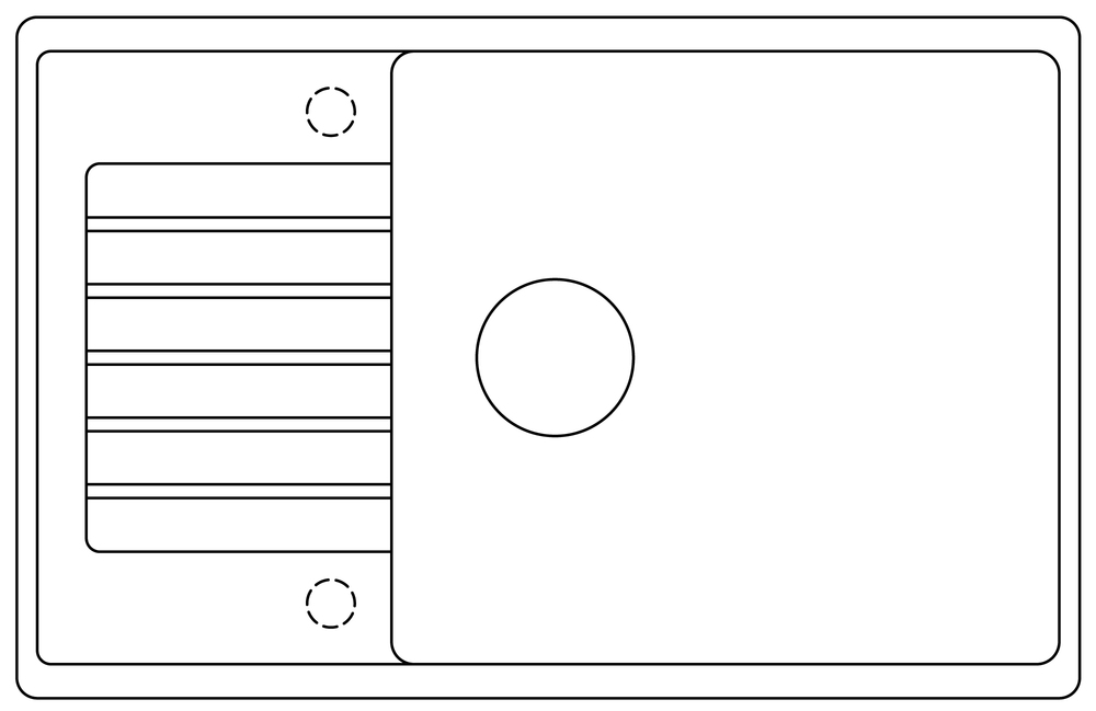 Схема встраивания 5 для мойки Blanco Zia XL 6S Compact SILGRANIT серый бежевый 523280