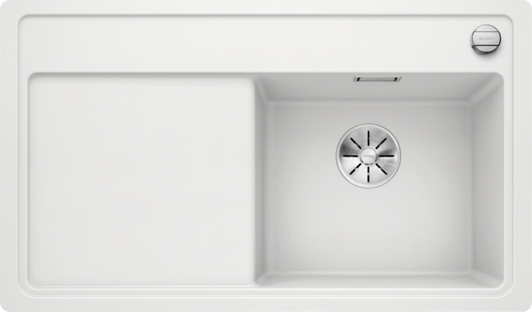 Мойка Blanco ZENAR 45 S-F SILGRANIT белый чаша справа клапан-автомат InFino 523795 фото 1