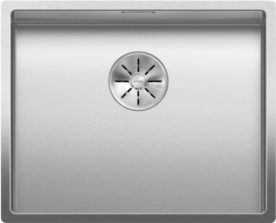 Мойка Blanco Claron 500-U Durinox® отводная арматура InFino® нержавеющая сталь полированная клапан-автомат InFino 523386 фото 1