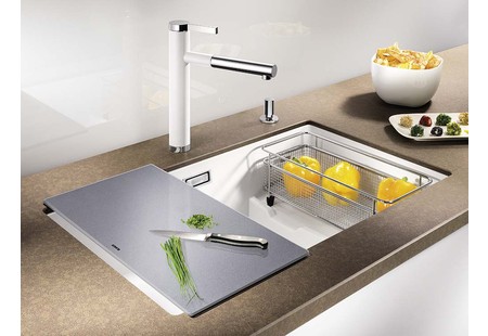 Мойка Blanco SUBLINE 700-U Level SILGRANIT алюметаллик клапан-автомат InFino 523540 фото 13