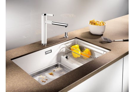 Мойка Blanco SUBLINE 700-U Level SILGRANIT алюметаллик клапан-автомат InFino 523540 фото 14