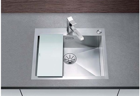 Мойка Blanco Zerox 550-IF/A нержавеющая сталь полированная клапан-автомат InFino 521638 фото 3