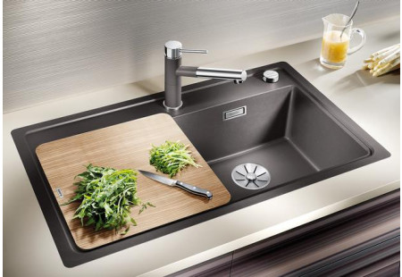 Мойка Blanco ZENAR 45 S-F SILGRANIT кофе чаша справа клапан-автомат InFino 523799 фото 3