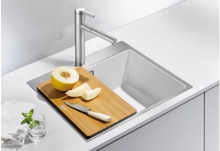 Мойка Blanco SUBLINE 500-IF/A черный клапан-автомат InFino 525999 фото 7