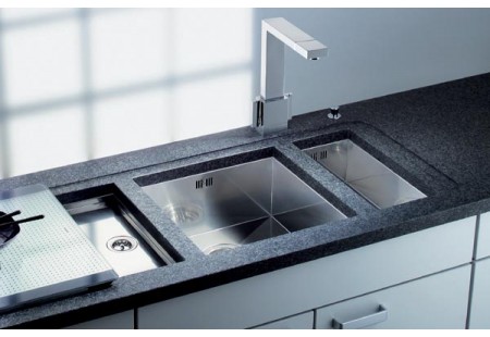 Мойка Blanco Zerox 450-U нержавеющая сталь полированная клапан-автомат InFino 521587 фото 2