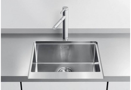 Мойка Blanco Claron 500-U Durinox® отводная арматура InFino® нержавеющая сталь полированная клапан-автомат InFino 523386 фото 5