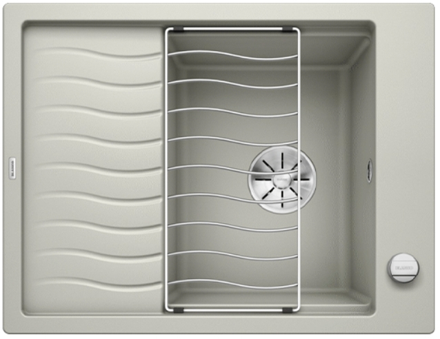 Мойка Blanco Elon 45S жемчужный клапан-автомат InFino 524817 фото 1