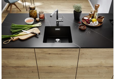 Мойка Blanco SUBLINE 400-U SILGRANIT белый клапан-автомат InFino 523426 фото 10