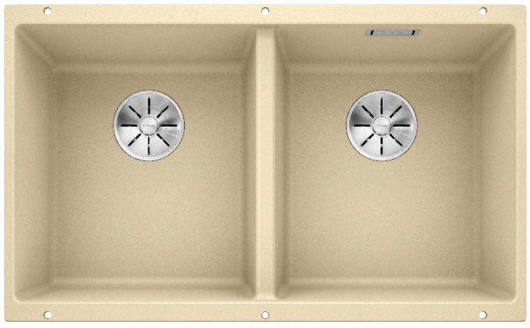 Мойка Blanco SUBLINE 350/350-U SILGRANIT шампань клапан-автомат InFino 523580 фото 1