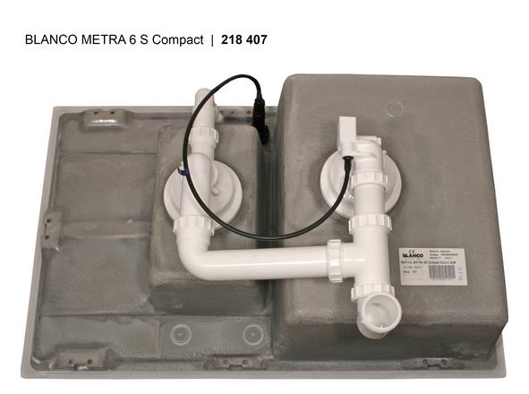 Мойка Бланко Metra 6S compact вулкан серый клапан-автомат InFino 527297 фото 7 Мойка Blanco Metra 6S compact вулкан серый клапан-автомат InFino 527297 фото 7