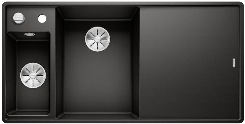 Мойка Blanco AXIA III 6 S-F черный чаша слева клапан-автомат InFino 525853 фото 1