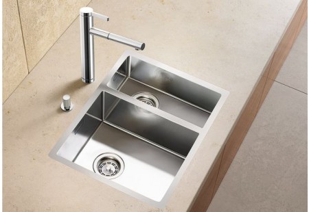 Мойка Blanco Claron 340/180-IF/N нержавеющая сталь полированная чаша слева клапан-автомат InFino 521607 фото 3