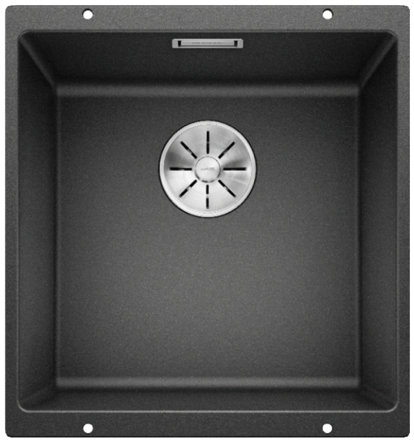 Мойка Blanco SUBLINE 400-U SILGRANIT антрацит клапан-автомат InFino 523422 фото 1