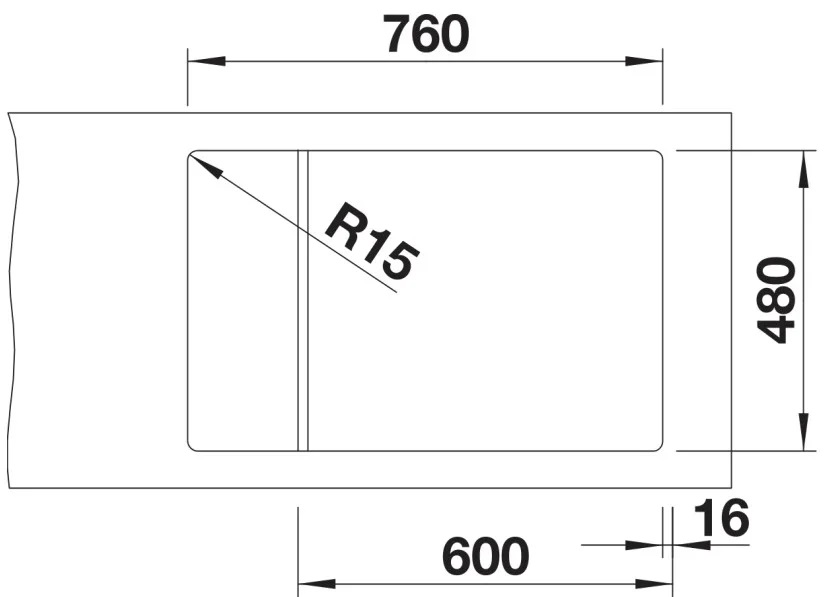 Схема встраивания 2 для мойки Blanco Elon XL 6S мягкий белый клапан-автомат InFino 527070