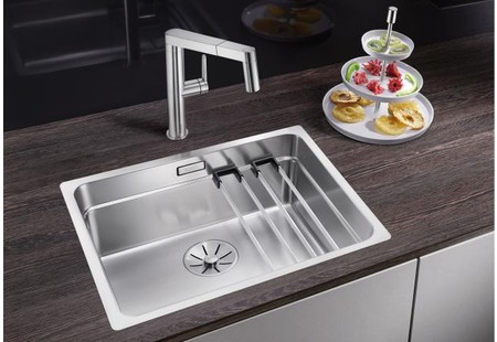 Мойка Blanco Etagon 500-IF нержавеющая сталь полированная клапан-автомат InFino 521840 фото 2