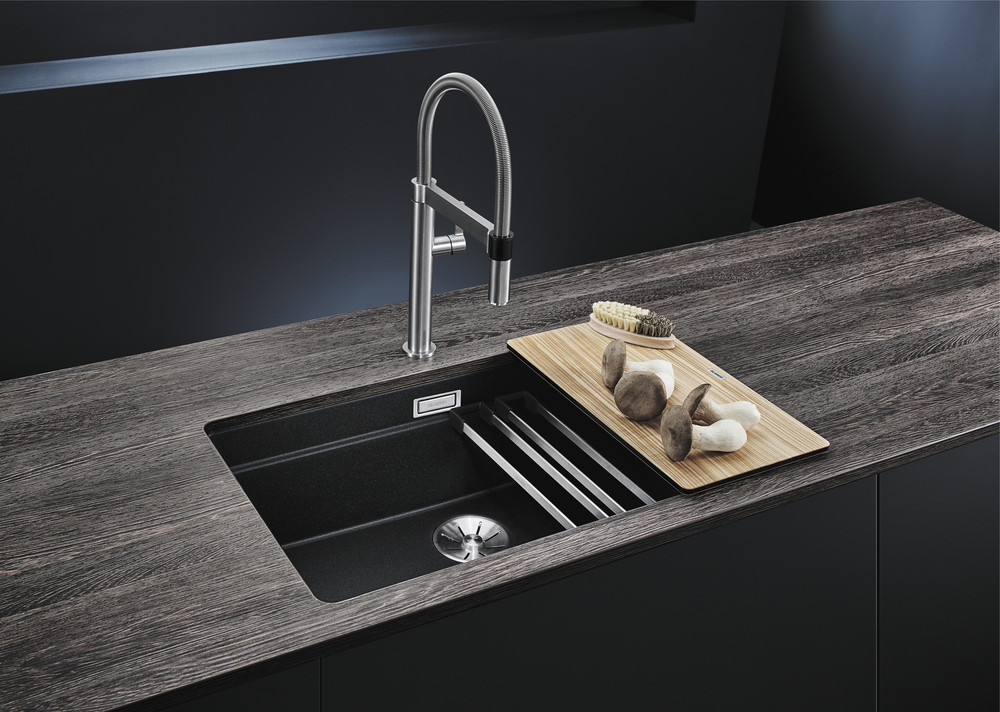 Мойка Бланко Etagon 700-U SILGRANIT PuraDur темная скала клапан-автомат InFino 525168 фото 6 Мойка Blanco Etagon 700-U SILGRANIT PuraDur темная скала клапан-автомат InFino 525168 фото 6