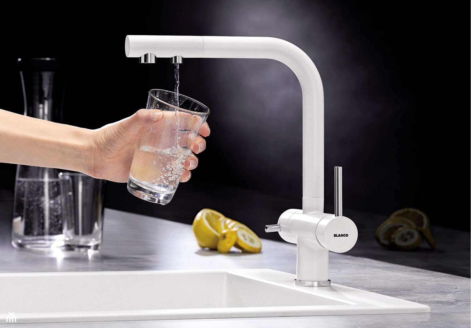 Смеситель Бланко FONTAS II SILGRANIT белый 525141 фото 6 Смеситель Blanco FONTAS II SILGRANIT белый 525141 фото 6