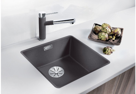 Мойка Blanco SUBLINE 400-F антрацит клапан-автомат InFino 523475 фото 3
