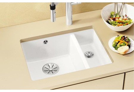 Мойка Бланко SUBLINE 350/150-U белый глянцевый клапан-автомат InFino 523741 фото 6 Мойка Blanco SUBLINE 350/150-U белый глянцевый клапан-автомат InFino 523741 фото 6