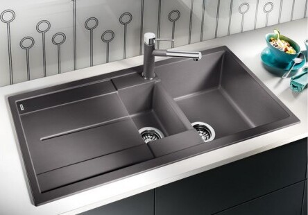 Мойка Бланко Metra 6S серый бежевый клапан-автомат InFino 517354 фото 5 Мойка Blanco Metra 6S серый бежевый клапан-автомат InFino 517354 фото 5