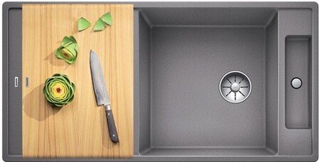 Мойка Blanco AXIA III XL 6 S-F алюметаллик клапан-автомат InFino 523522 фото 3