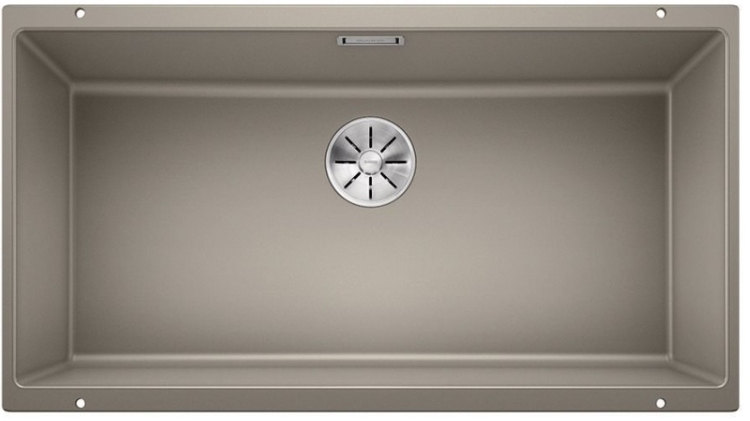 Мойка Blanco SUBLINE 800-U серый бежевый клапан-автомат InFino 523148