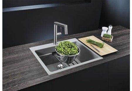 Мойка Бланко Etagon 6 серый бежевый клапан-автомат InFino 524546 фото 8 Мойка Blanco Etagon 6 серый бежевый клапан-автомат InFino 524546 фото 8