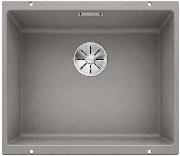 Мойка Blanco SUBLINE 500-U SILGRANIT алюметаллик клапан-автомат InFino 523434 фото 1