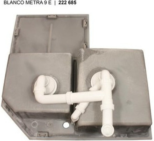 Мойка Бланко Metra 9 E антрацит чаша справа клапан-автомат InFino 515576 фото 1 Мойка Blanco Metra 9 E антрацит чаша справа клапан-автомат InFino 515576 фото 1