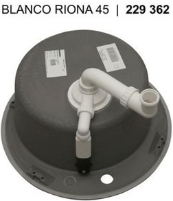 Мойка Бланко Riona 45 черный 526095 фото 1 Мойка Blanco Riona 45 черный 526095 фото 1