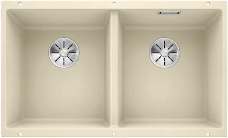 Мойка Blanco SUBLINE 350/350-U SILGRANIT жасмин клапан-автомат InFino 523579 фото 1