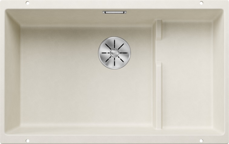 Мойка BLANCO SUBLINE 700-U Level Silgranit мягкий белый чаша слева клапан-автомат InFino 527172 фото 1