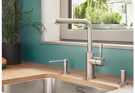 Смеситель Blanco Lanora-S-F нержавеющая сталь 526180 фото 6