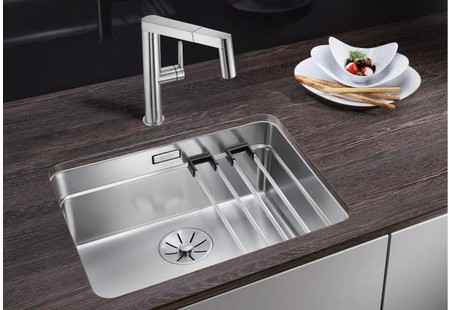 Мойка Blanco Etagon 500-U нержавеющая сталь клапан-автомат InFino 521841 фото 2