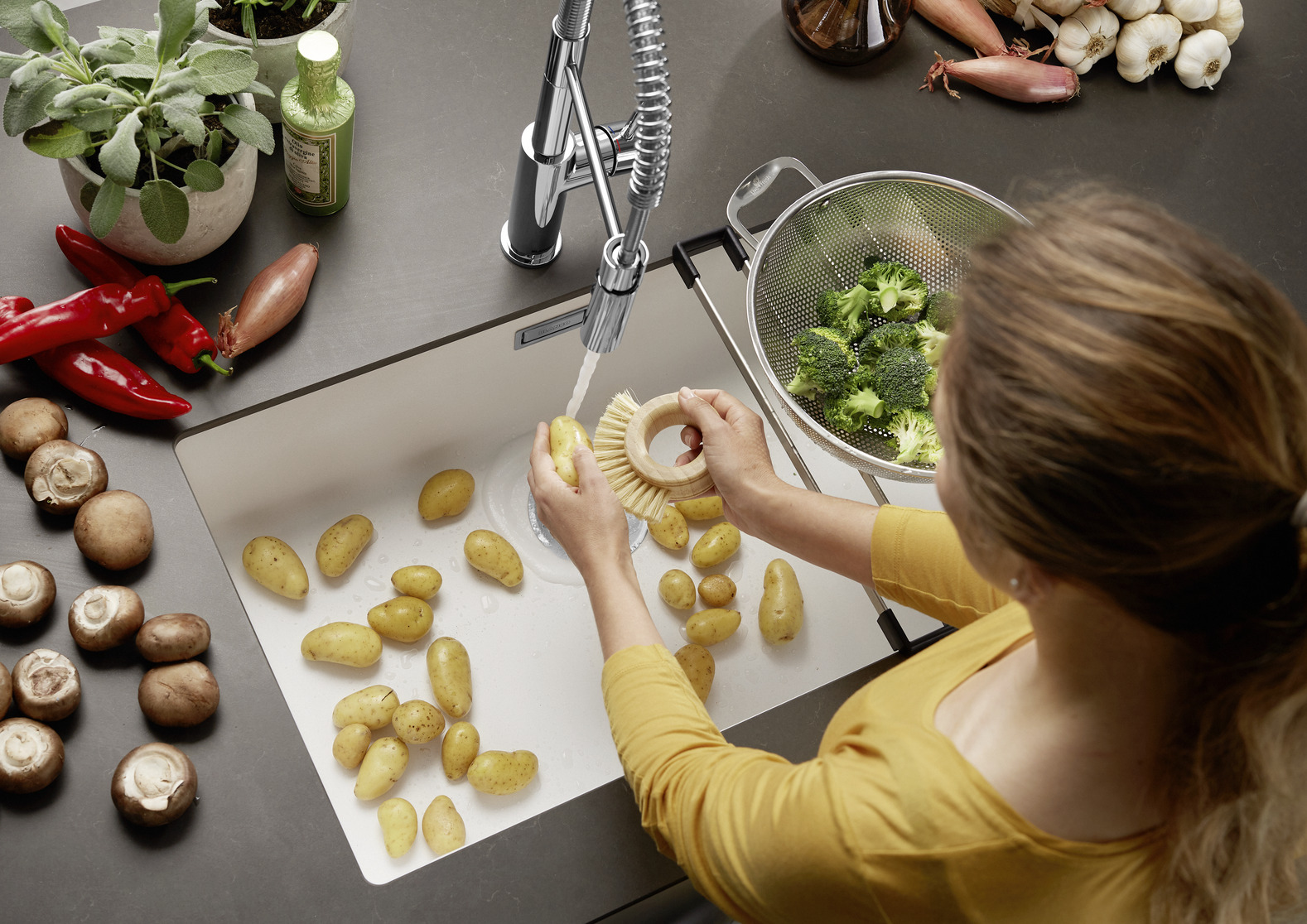 Мойка Blanco SUBLINE 700-U SILGRANIT кофе клапан-автомат InFino 523451 фото 5