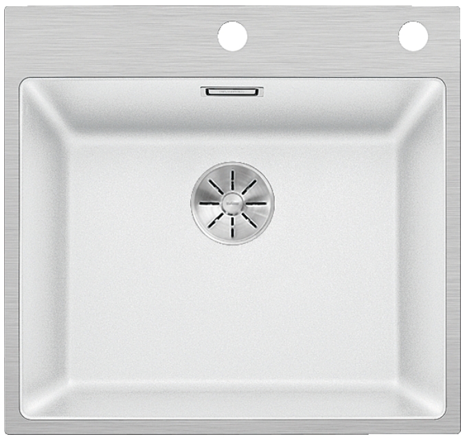 Мойка Blanco SUBLINE 500-IF/A белый клапан-автомат InFino 524112 фото 1