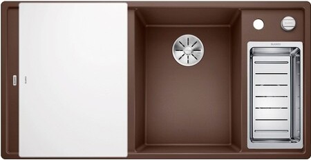 Мойка Blanco AXIA III 6 S-F антрацит чаша справа клапан-автомат InFino 523489 фото 6