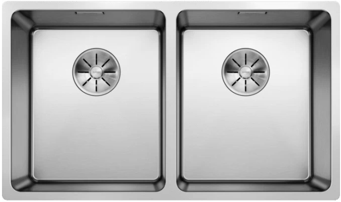 Мойка Blanco Andano 340/340-U нержавеющая сталь полированная клапан-автомат InFino 522983 фото 1