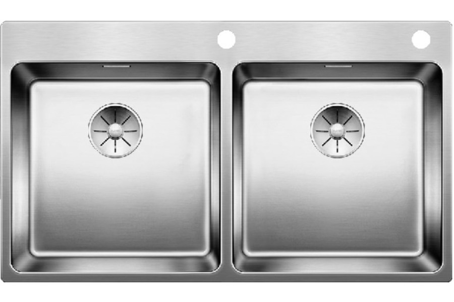Мойка Бланко Andano 400/400-IF-A нержавеющая сталь полированная клапан-автомат InFino 525249 фото 1 Мойка Blanco Andano 400/400-IF-A нержавеющая сталь полированная клапан-автомат InFino 525249 фото 1