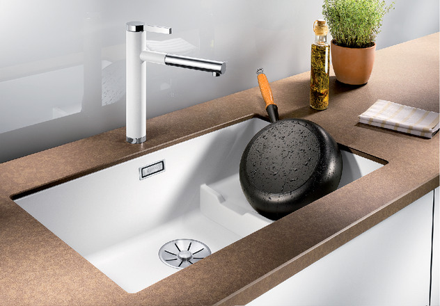 Мойка Бланко SUBLINE 700-U Level SILGRANIT антрацит чаша слева клапан-автомат InFino 523538 фото 2 Мойка Blanco SUBLINE 700-U Level SILGRANIT антрацит чаша слева клапан-автомат InFino 523538 фото 2