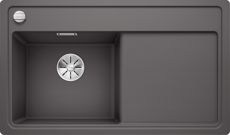 Мойка Blanco ZENAR 45 S-F SILGRANIT темная скала чаша слева клапан-автомат InFino 523820 фото 1