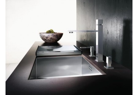 Мойка Blanco Zerox 700-U нержавеющая сталь полированная клапан-автомат InFino 521593 фото 3