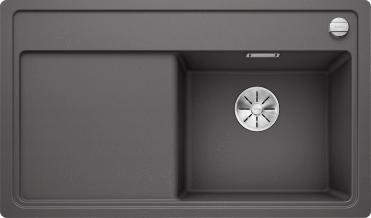 Мойка Blanco ZENAR 45 S-F SILGRANIT темная скала чаша справа клапан-автомат InFino 523792 фото 1