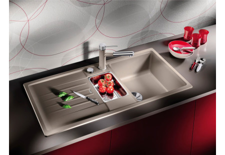 Смеситель Blanco Alta-S compact chrome/Silgranit серый бежевый 517634 фото 7