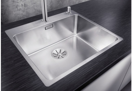 Мойка Бланко Andano 400-IF/A нержавеющая сталь полированная клапан-автомат InFino 522993 фото 1 Мойка Blanco Andano 400-IF/A нержавеющая сталь полированная клапан-автомат InFino 522993 фото 1