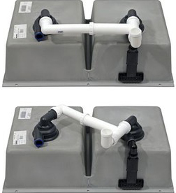 Мойка Blanco SUBLINE 350/350-U SILGRANIT антрацит клапан-автомат InFino 523574 фото 4