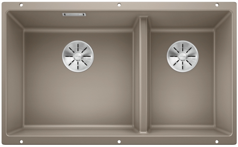 Мойка Blanco SUBLINE 430/270-U серый бежевый клапан-автомат InFino 523158 фото 1